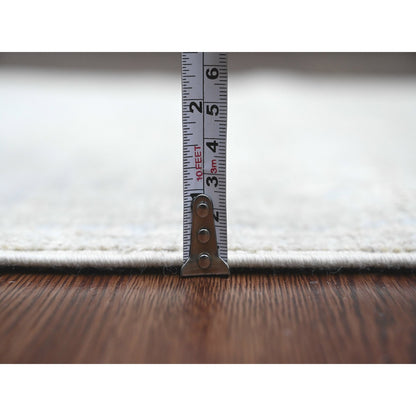 Oushak And Peshawar Wool Hand Knotted Rug Grey 2.9x9.7 -O089946