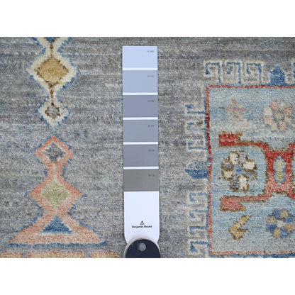 Oushak And Peshawar Wool Hand Knotted Rug Grey 7.8x7.11 -O089997