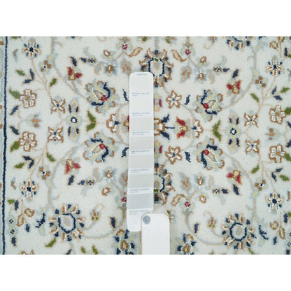 Fine Oriental Wool Hand Knotted Rug Ivory Ivory 2.6X22.9 -O090001