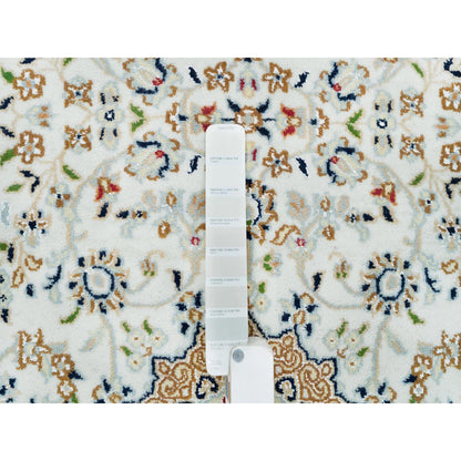 Fine Oriental Wool Hand Knotted Rug Ivory Blue 2.8X13.0 -O090028