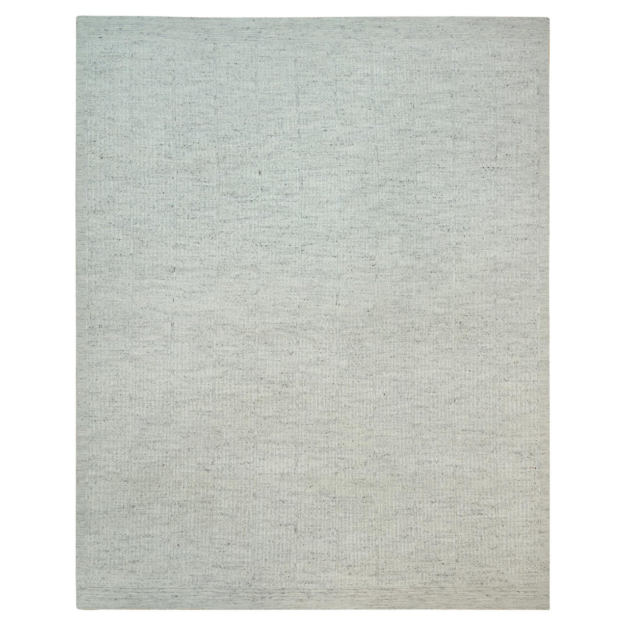 Flat Weave Wool Hand Woven Rug Grey No Border 12.0X14.10 -O090120