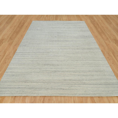 Modern and Contemporary Wool Hand Loomed Rug Ivory No Border 9.0X11.10 -O090122