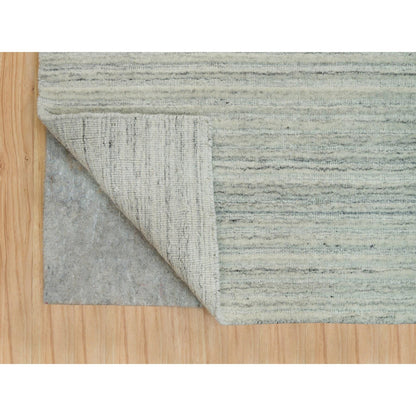 Modern and Contemporary Wool Hand Loomed Rug Ivory No Border 9.0X11.10 -O090122