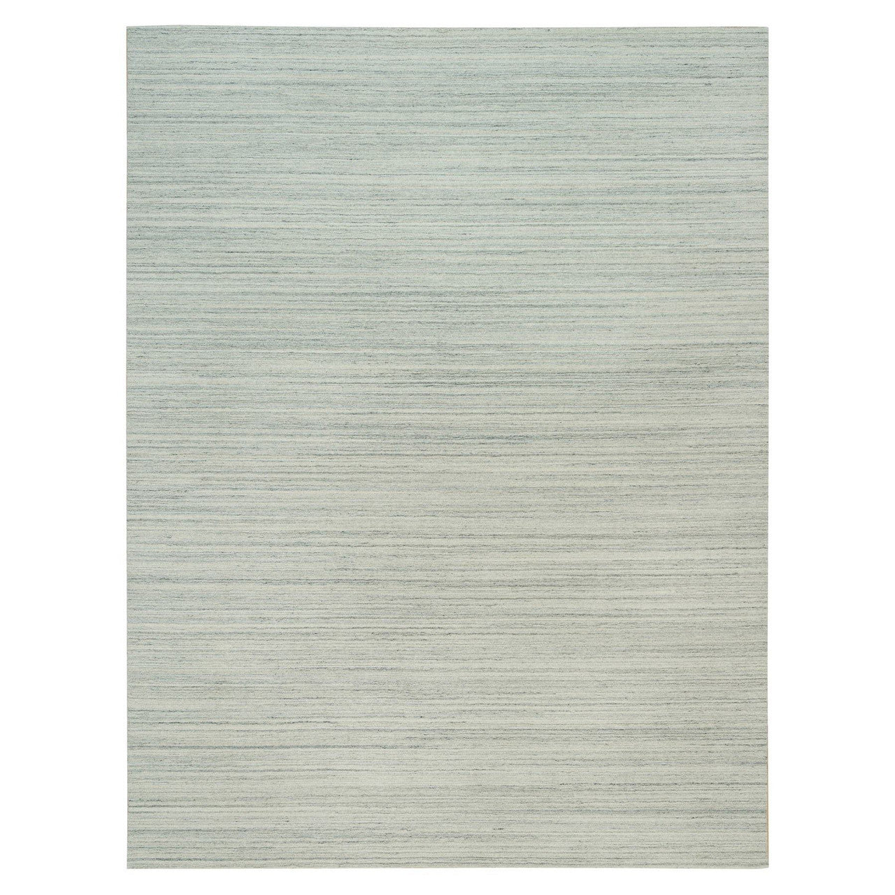 Ivory 9'1" x 11'11" Modern and Contemporary Handloom Wool Rug - Sku: O090126