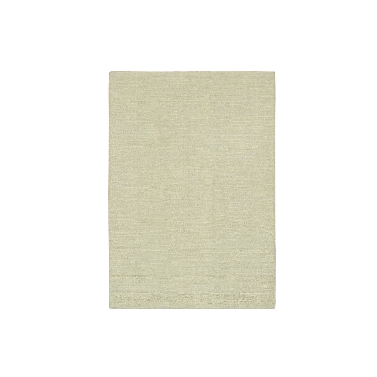 Ivory 2'0" x 3'0" Modern and Contemporary and Plant based Handloom Wool/Silk Rug - Sku: O090174