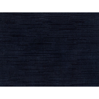 Modern and Contemporary Wool and Plant based Silk Hand Loomed Rug Blue No Border 2.0X3.1 -O090176