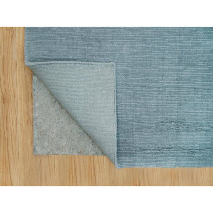 Modern and Contemporary Wool and Plant based Silk Hand Loomed Rug Grey No Border 9.0X12.0 -O090177