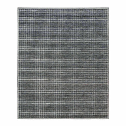 Modern and Contemporary Wool Hand Loomed Rug Grey No Border 8.0X9.10 -O090187
