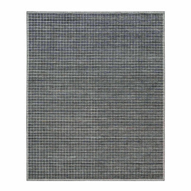 Modern and Contemporary Wool Hand Loomed Rug Grey No Border 8.0X9.10 -O090187