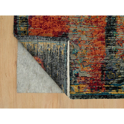 Transitional Wool Hand Knotted Rug Red No Border 6.1X9.0 -O090220