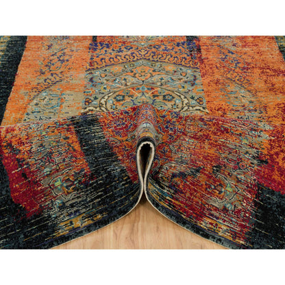 Transitional Wool Hand Knotted Rug Red No Border 6.1X9.0 -O090220