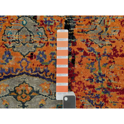 Transitional Wool Hand Knotted Rug Red No Border 3.2X5.1 -O090228