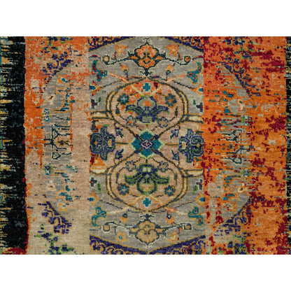 Transitional Wool Hand Knotted Rug Red No Border 3.2X5.1 -O090228