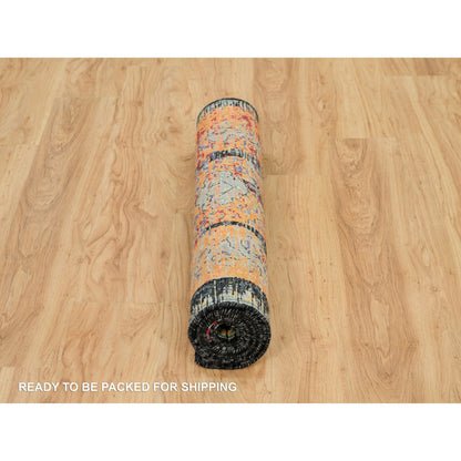 Transitional Wool Hand Knotted Rug Red No Border 3.2X5.1 -O090228