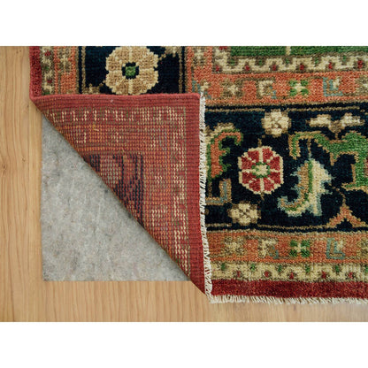 Heriz Wool Hand Knotted Rug Red Blue 9.0X12.2 -O090286