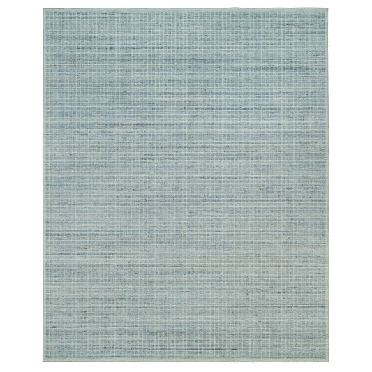 Modern and Contemporary Wool Hand Loomed Rug Blue No Border 12.3X14.9 -O090336