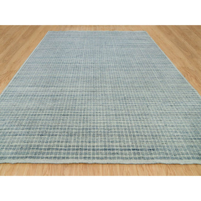 Modern and Contemporary Wool Hand Loomed Rug Blue No Border 12.3X14.9 -O090336