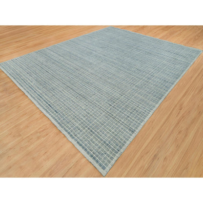 Modern and Contemporary Wool Hand Loomed Rug Blue No Border 12.3X14.9 -O090336
