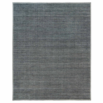 Modern and Contemporary Wool Hand Loomed Rug Grey No Border 11.11X14.9 -O090345