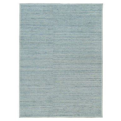 Modern and Contemporary Wool Hand Loomed Rug Blue No Border 10.0X13.9 -O090353