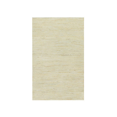 Modern and Contemporary Wool Hand Knotted Rug Ivory No Border 3.0X5.0 -O090404