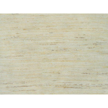 Modern and Contemporary Wool Hand Knotted Rug Ivory No Border 3.0X5.0 -O090404