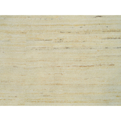 Modern and Contemporary Wool Hand Knotted Rug Ivory No Border 2.7X25.1 -O090405