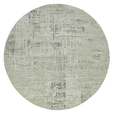 Modern and Contemporary Wool Hand Knotted Rug Grey No Border 11.10X11.10 -O090412