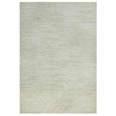 Modern and Contemporary Wool Hand Knotted Rug Ivory No Border 11.10X18.0 -O090414