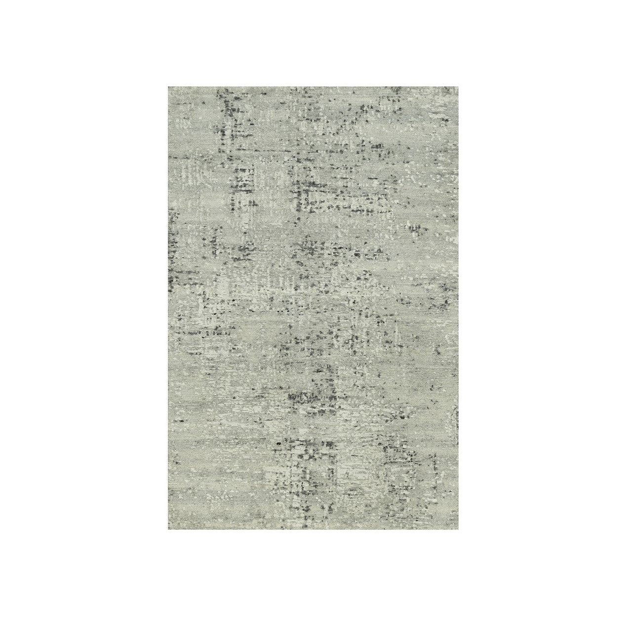 Modern and Contemporary Wool Hand Knotted Rug Grey No Border 3.0X5.0 -O090424