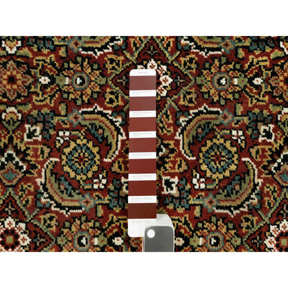 Fine Oriental Wool Hand Knotted Rug Red Blue 3.1X5.5 -O090441