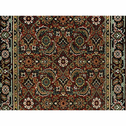 Fine Oriental Wool Hand Knotted Rug Red Blue 3.1X5.5 -O090441