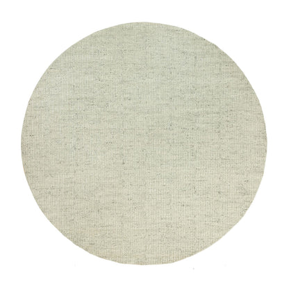 Flat Weave Wool Hand Woven Rug Grey No Border 10.1X10.1 -O090449