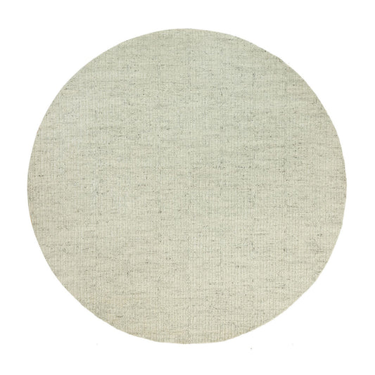 Flat Weave Wool Hand Woven Rug Grey No Border 10.1X10.1 -O090449