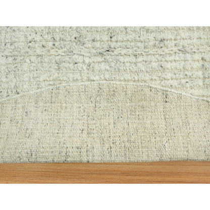 Flat Weave Wool Hand Woven Rug Grey No Border 10.1X10.1 -O090449