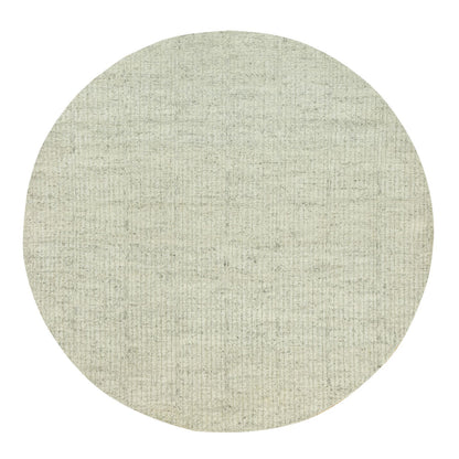 Flat Weave Wool Hand Woven Rug Grey No Border 8.1X8.1 -O090456