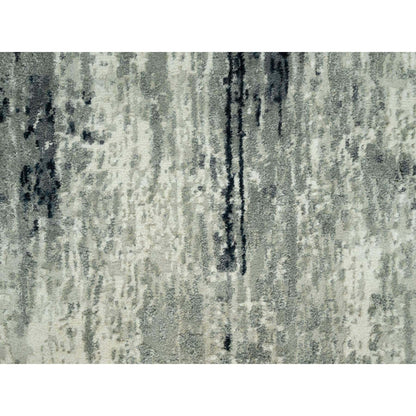 Modern and Contemporary Wool & Silk Hand Knotted Rug Black No Border 2.6X11.11 -O090463