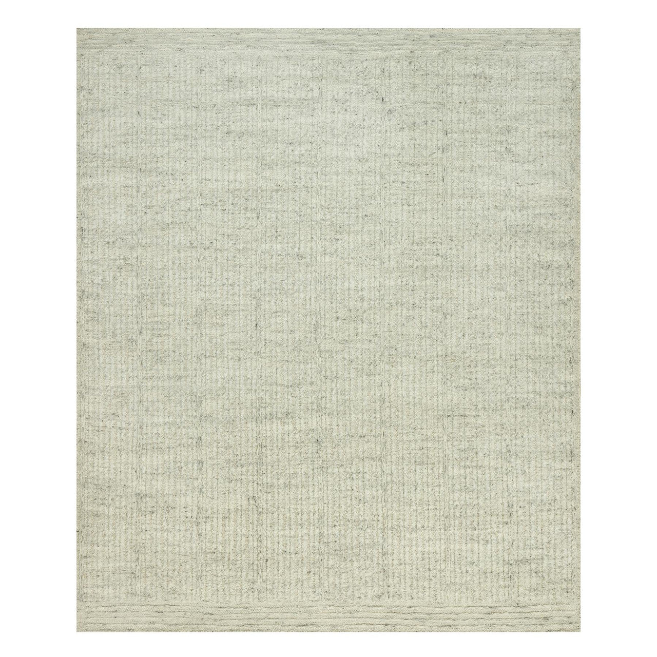 Flat Weave Wool Hand Woven Rug Grey No Border 8.3X10.0 -O090466