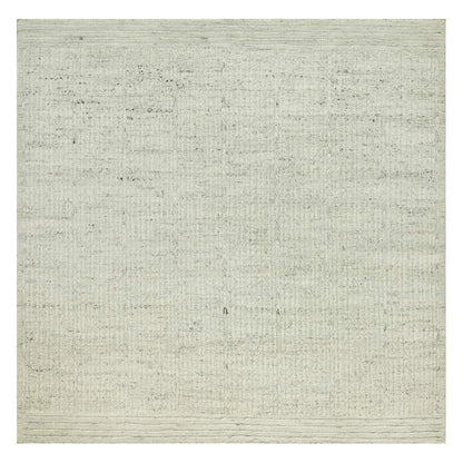 Flat Weave Wool Hand Woven Rug Grey No Border 8.0X8.1 -O090476