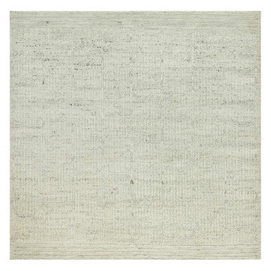 Flat Weave Wool Hand Woven Rug Grey No Border 8.0X8.1 -O090476