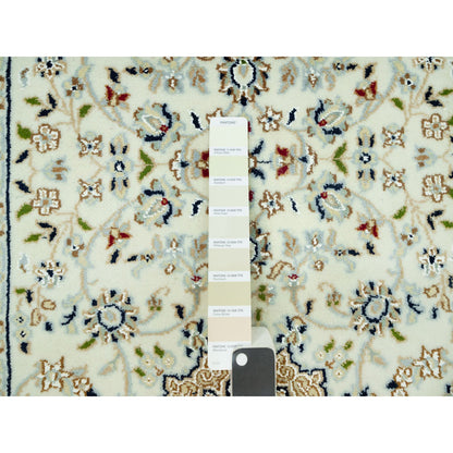 Fine Oriental Wool Hand Knotted Rug Ivory Ivory 2.8X12.1 -O090504