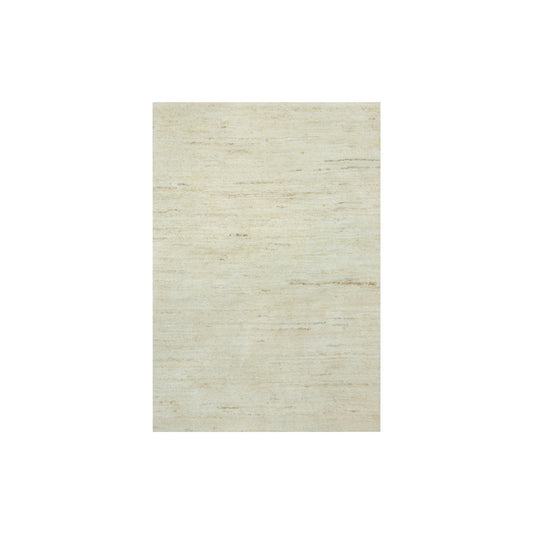 Modern and Contemporary Wool Hand Knotted Rug Ivory No Border 2.0X3.0 -O090562