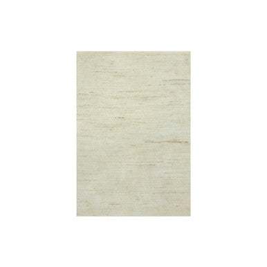 Modern and Contemporary Wool Hand Knotted Rug Ivory No Border 2.0X3.0 -O090563