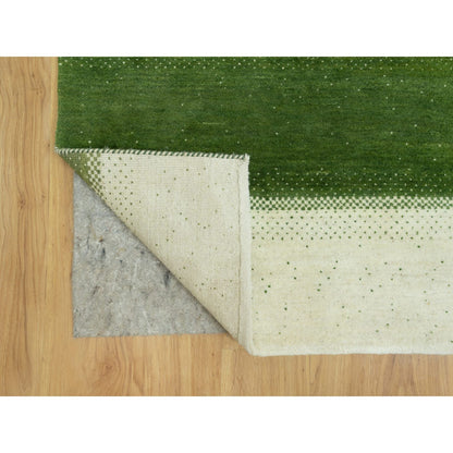 Modern and Contemporary Wool Hand Knotted Rug Ivory No Border 8.10X12.0 -O090571