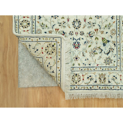 Fine Oriental Wool Hand Knotted Rug Ivory Ivory 2.9X20.0 -O090613