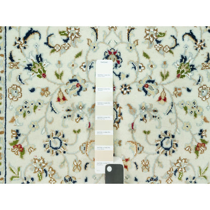 Fine Oriental Wool Hand Knotted Rug Ivory Ivory 2.9X20.0 -O090613
