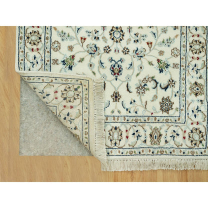 Fine Oriental Wool Hand Knotted Rug Ivory Ivory 2.10X19.10 -O090614