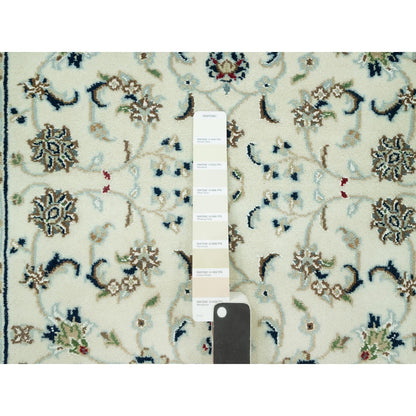 Fine Oriental Wool Hand Knotted Rug Ivory Ivory 2.10X19.10 -O090614