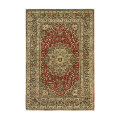 Fine Oriental Wool Hand Knotted Rug Red Sturdy Brown 6.2X9.1 -O090630