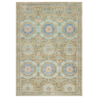 Mamluk Wool & Silk Hand Knotted Rug Brown Brown 11.6X18.1 -O090689